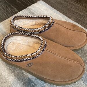 UGG Tasman Chestnut Suede Slippers